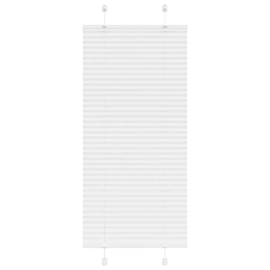 Store plissé blanc 60x150 cm largeur du tissu 59,4 cm polyester