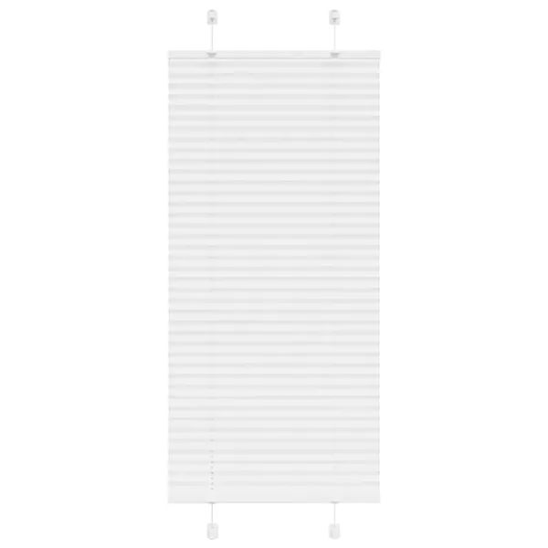 Store plissé blanc 60x150 cm largeur du tissu 59,4 cm polyester