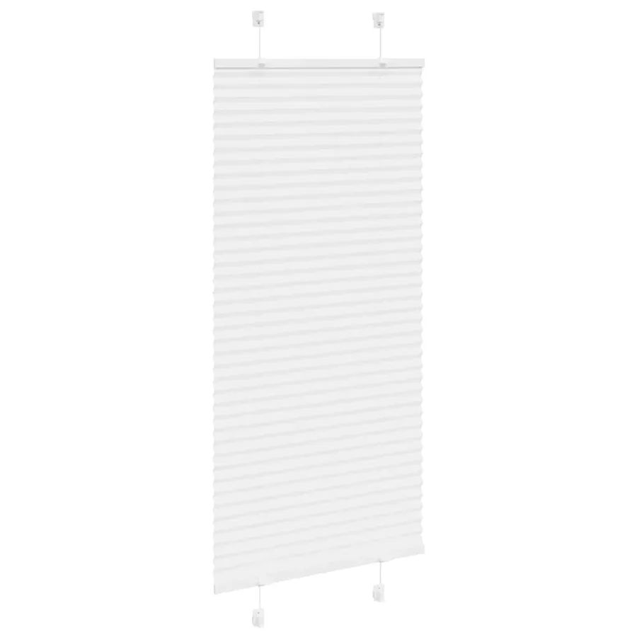 Store plissé blanc 60x150 cm largeur du tissu 59,4 cm polyester - 3