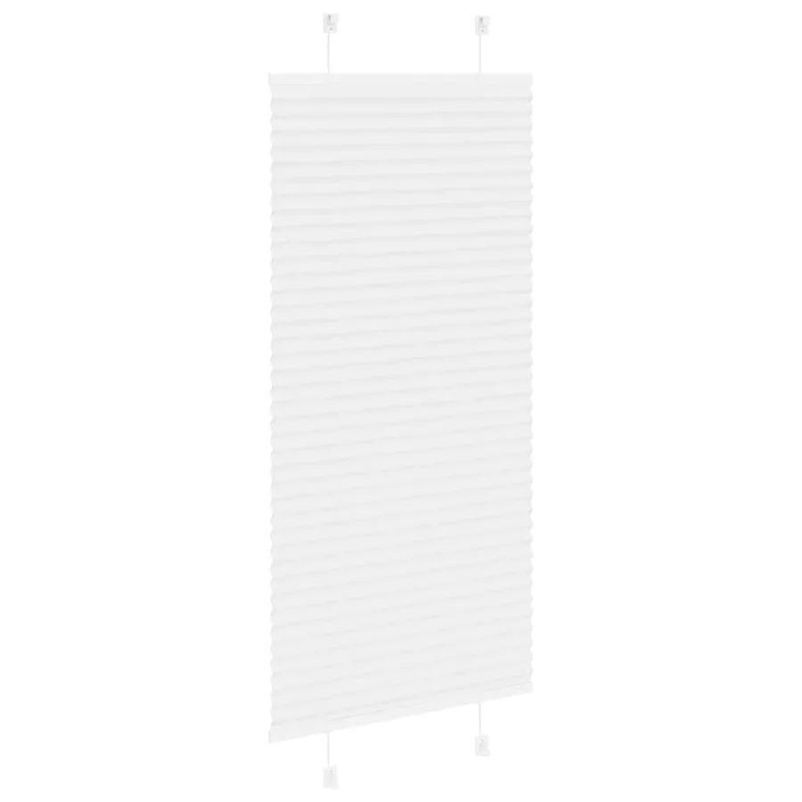 Store plissé blanc 60x150 cm largeur du tissu 59,4 cm polyester - 4