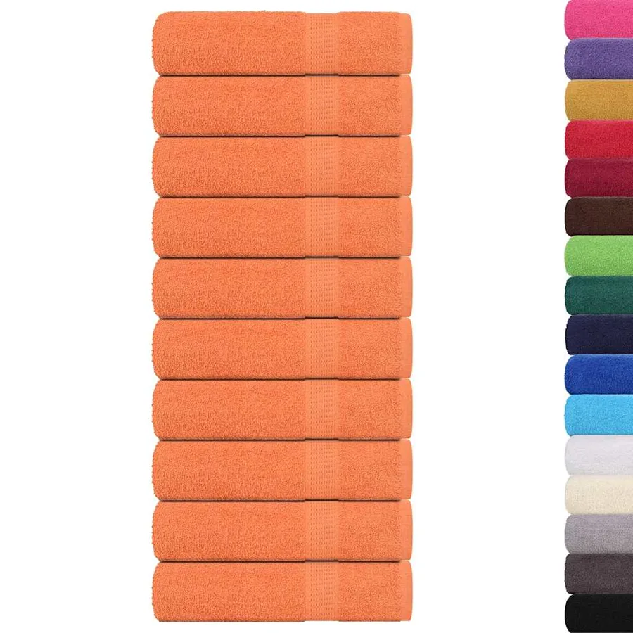Serviettes de bain FROGN 10 pcs orange 100x150 cm 360 g/m² - 2