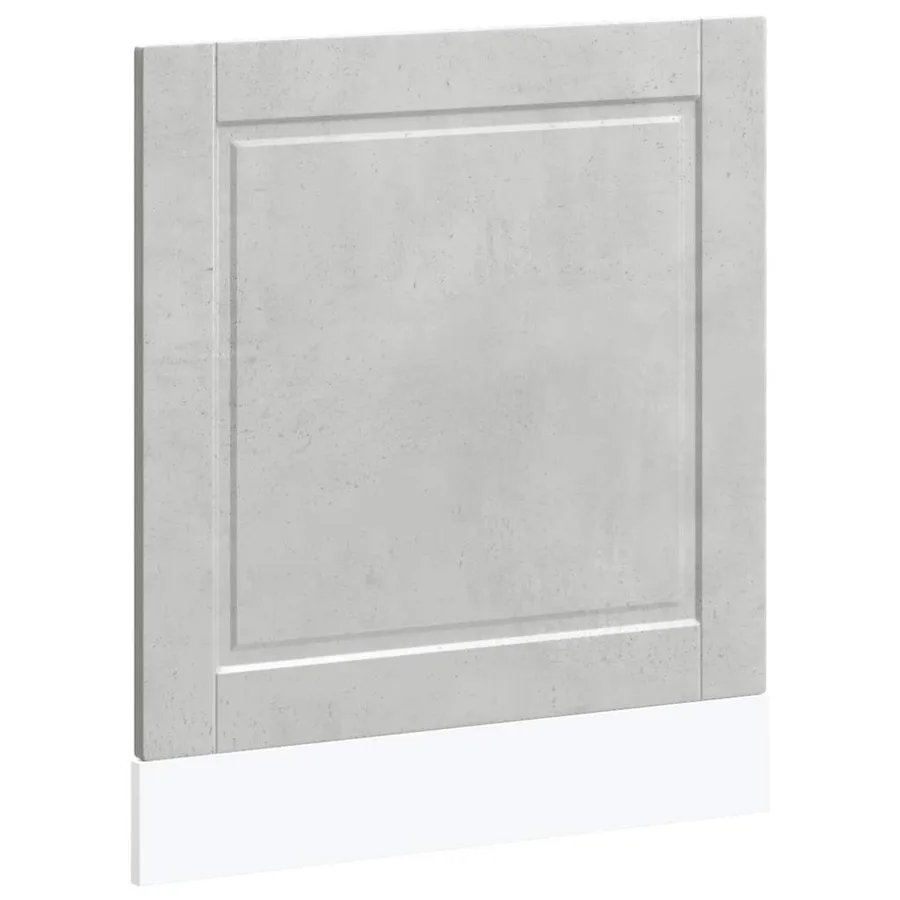 Panneau de lave-vaisselle Porto gris béton 60x1,5x57 cm - 2