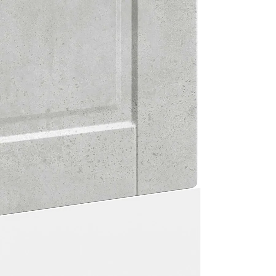 Panneau de lave-vaisselle Porto gris béton 60x1,5x57 cm - 7