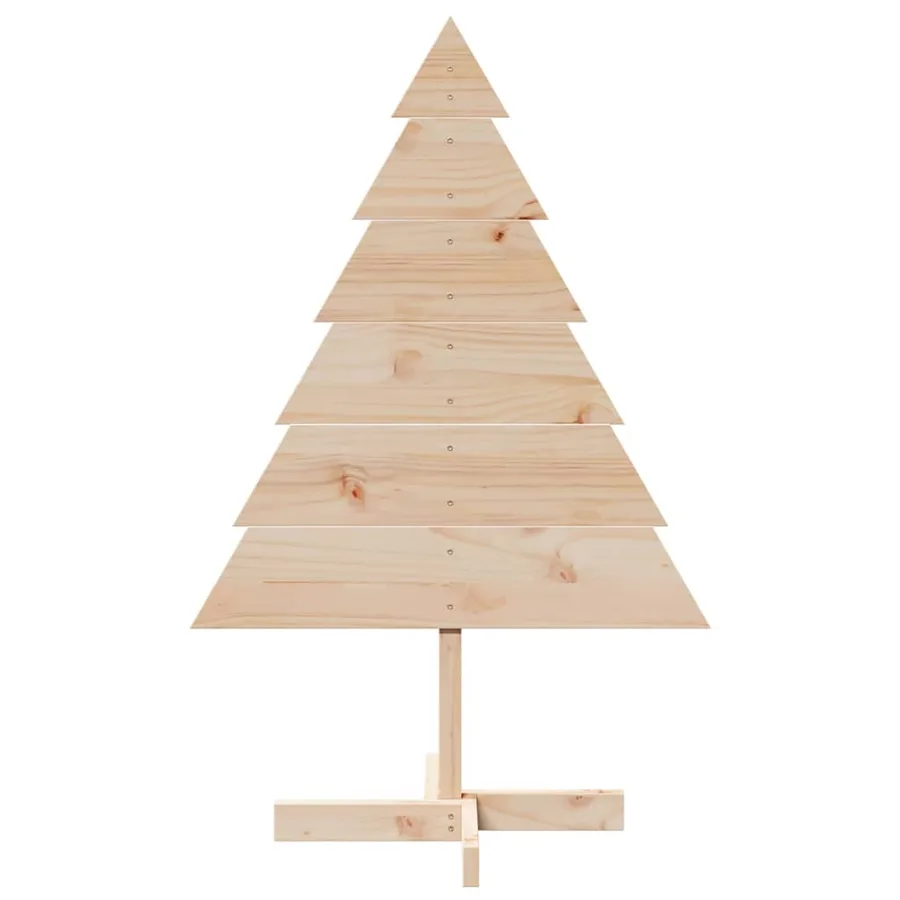 Arbre de Noël en bois pour décoration 110 cm bois massif - 3