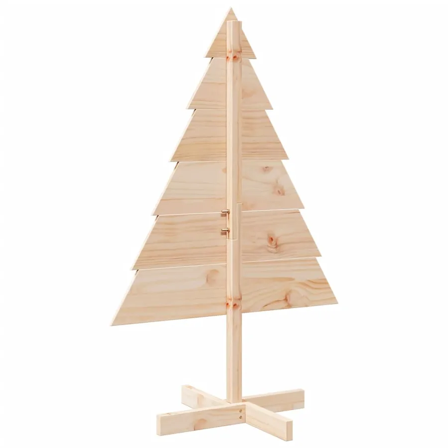 Arbre de Noël en bois pour décoration 110 cm bois massif - 5