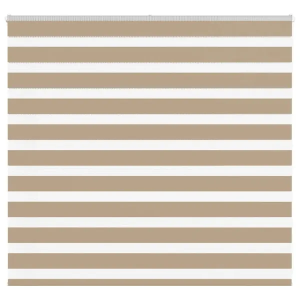 Store zèbre marron sable largeur du tissu 150,9 cm polyester