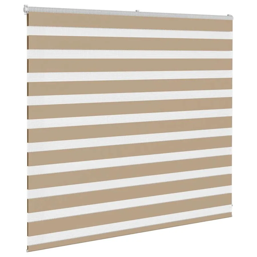 Store zèbre marron sable largeur du tissu 150,9 cm polyester - 3