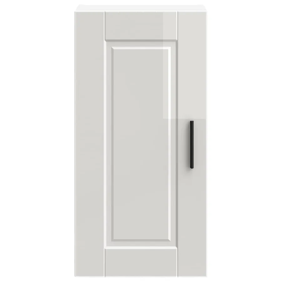 Armoire murale de cuisine Porto blanc brillant bois ingénierie - 4