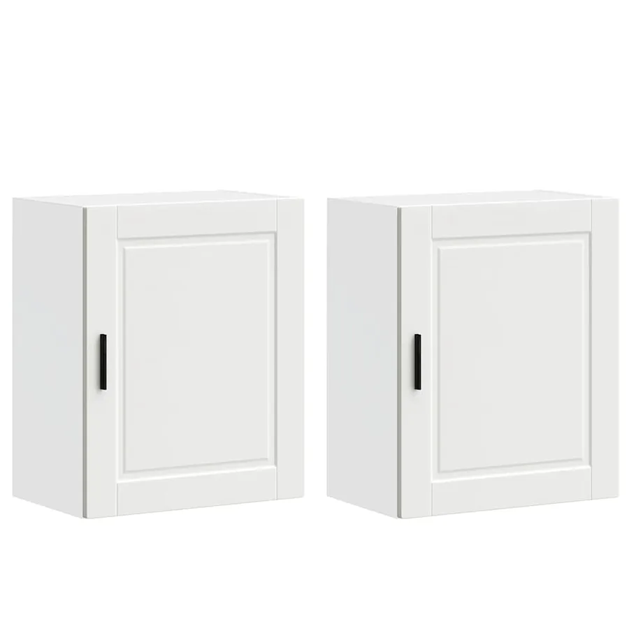 Armoires murales de cuisine 2 pcs Porto blanc bois d'ingénierie - 2
