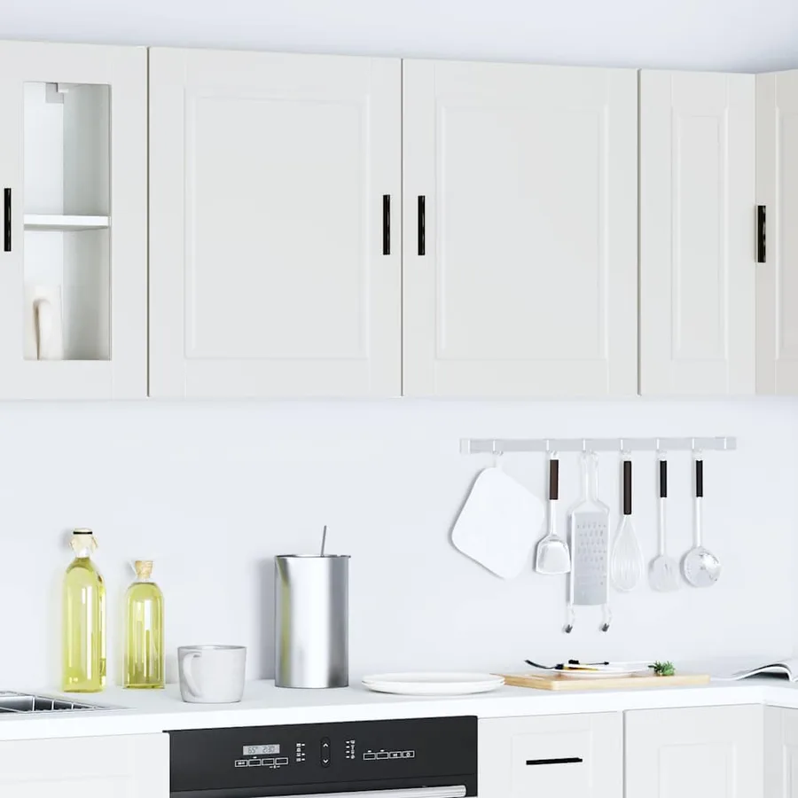 Armoires murales de cuisine 2 pcs Porto blanc bois d'ingénierie - 4