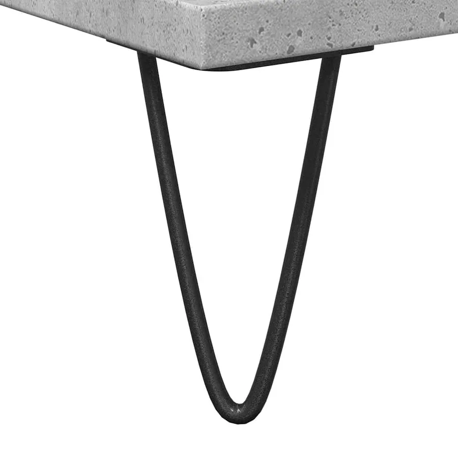 Armoire de lavabo de salle de bain gris béton 65x33x60 cm - 10