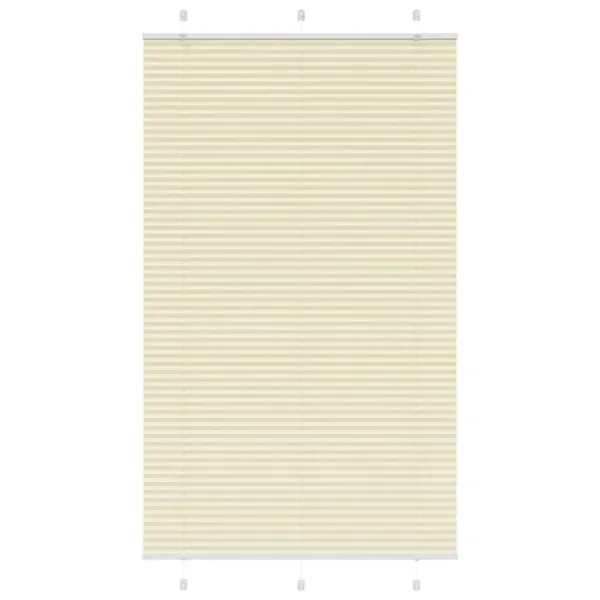 Store plissé crème 115x200cm largeur du tissu 114,4cm polyester
