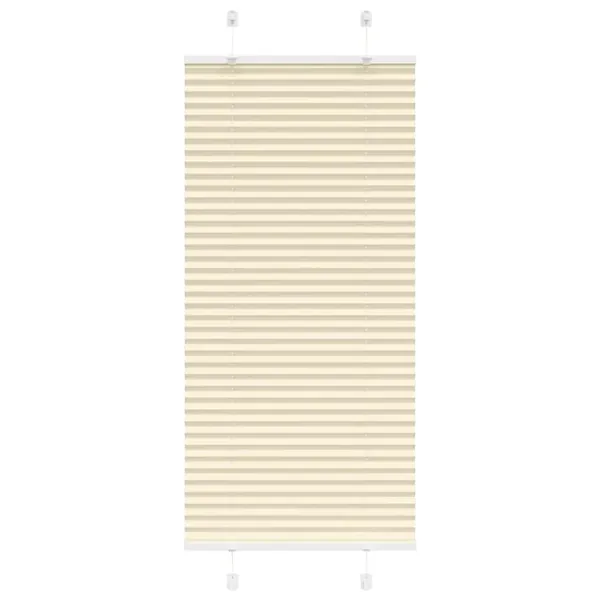 Store plissé crème 55x100 cm largeur du tissu 54,4 cm polyester