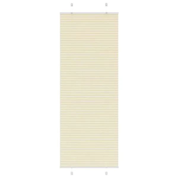 Store plissé crème 80x200 cm largeur du tissu 79,4 cm polyester