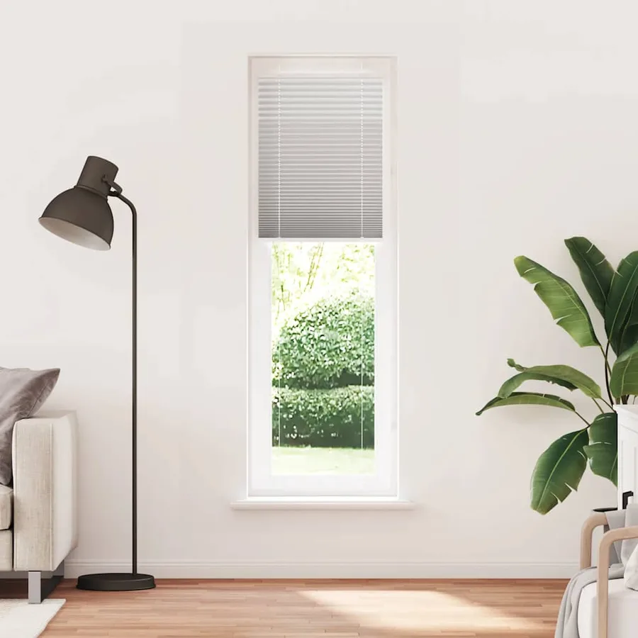 Store plissé gris clair 60x200 cm largeur du tissu 59,4 cm - 2