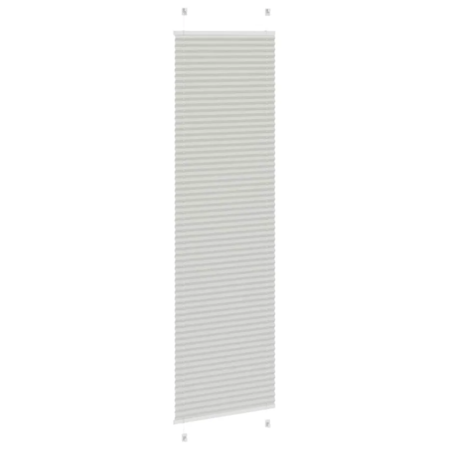 Store plissé gris clair 60x200 cm largeur du tissu 59,4 cm - 4