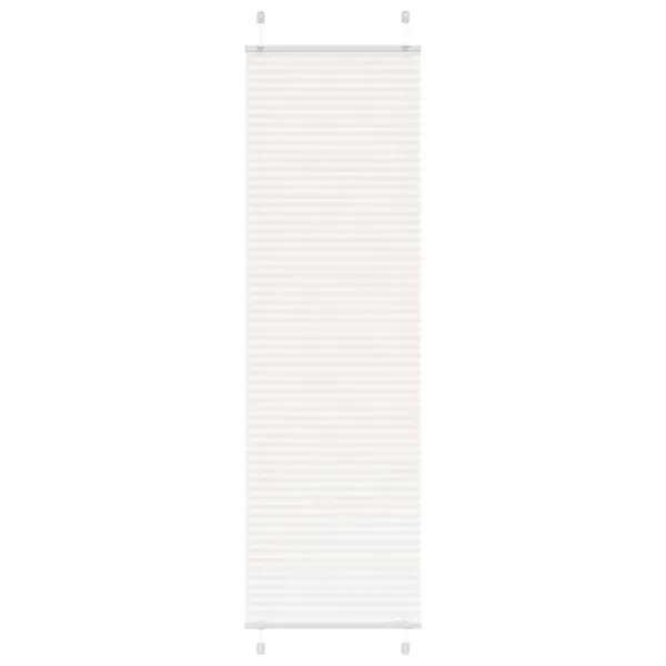 Store plissé blanc 55x200 cm largeur du tissu 54,4 cm polyester