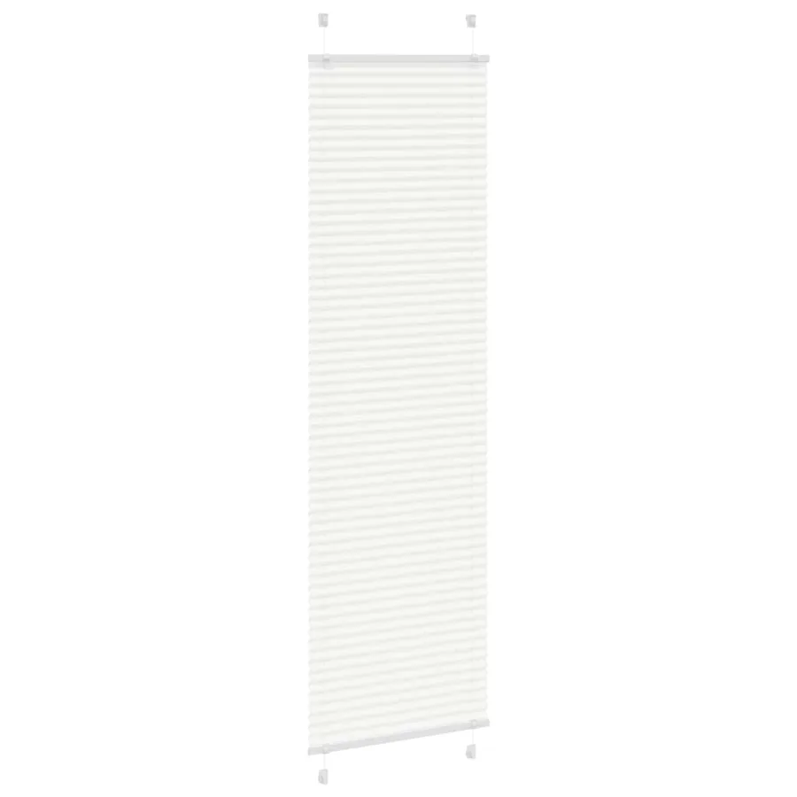 Store plissé blanc 55x200 cm largeur du tissu 54,4 cm polyester - 3