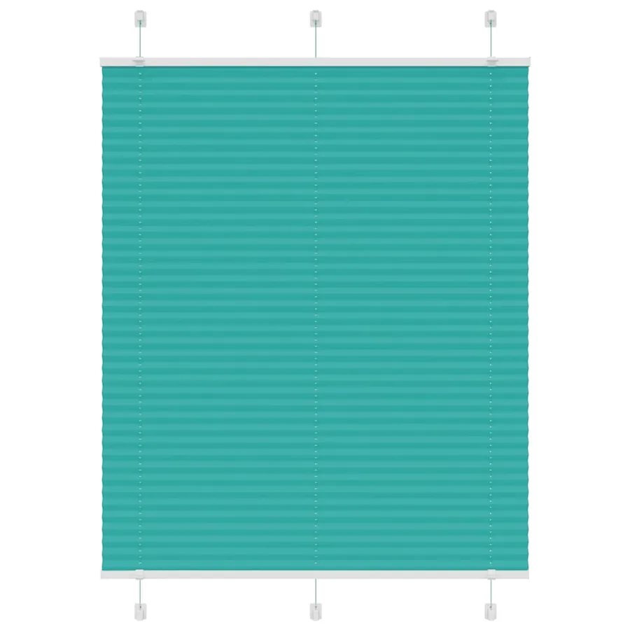 Store plissé vert pétrole 105x100cm largeur du tissu 104,4cm