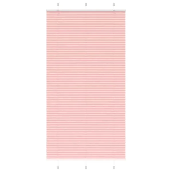 Store plissé rose 105x200 cm largeur du tissu 104,4cm polyester