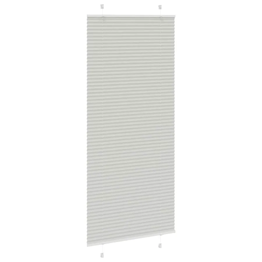 Store plissé gris clair 95x200 cm largeur du tissu 94,4 cm - 3