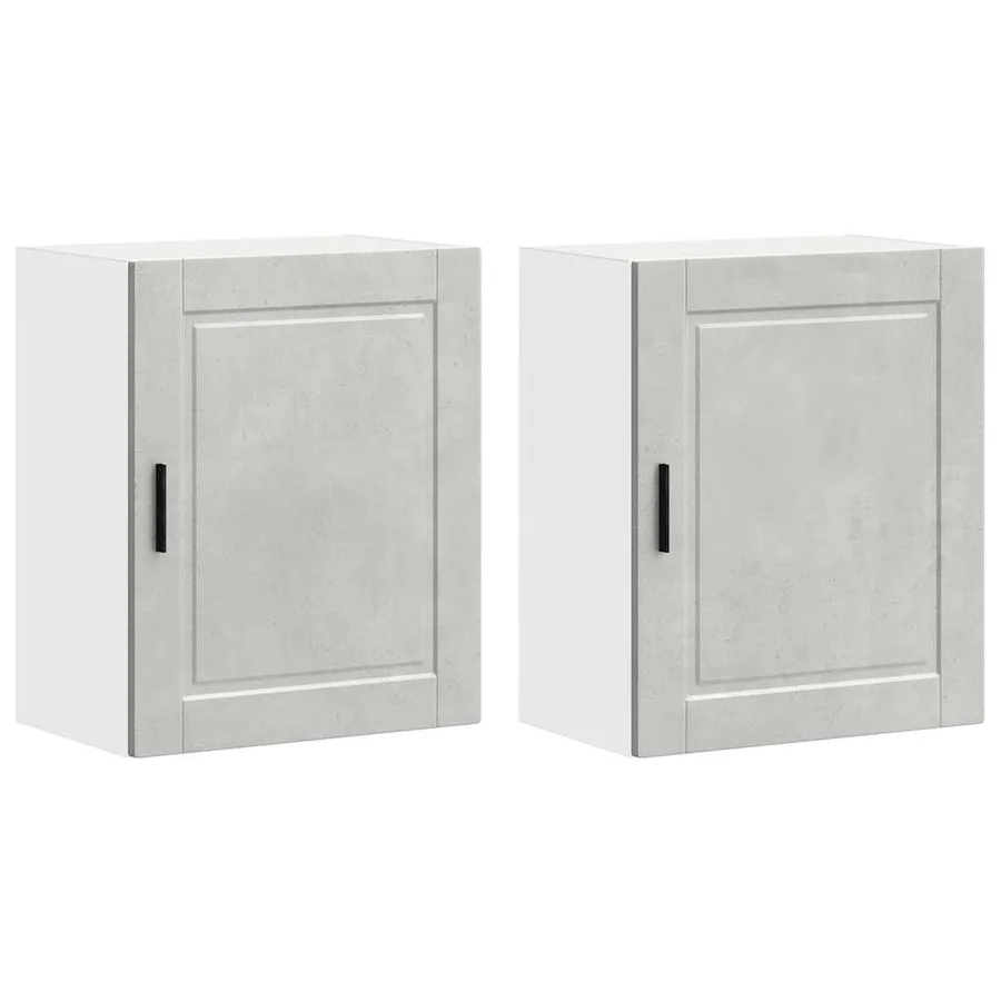 Armoires murales de cuisine 2 pcs Porto gris béton - 2
