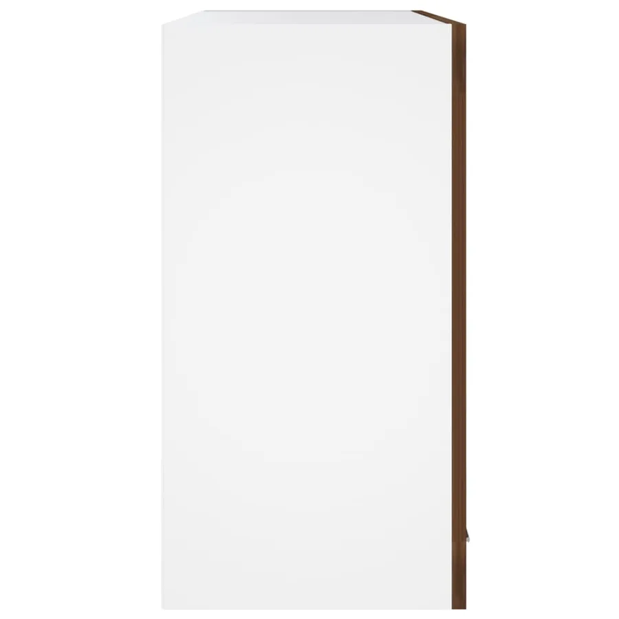 Vitrine suspendue "Lyon" Chêne brun 60 x 31 x 60 cm Bois d'ingénierie - 4
