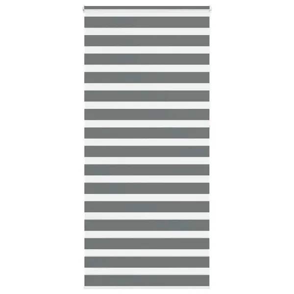 Store zèbre gris foncé largeur du tissu 105,9 cm polyester