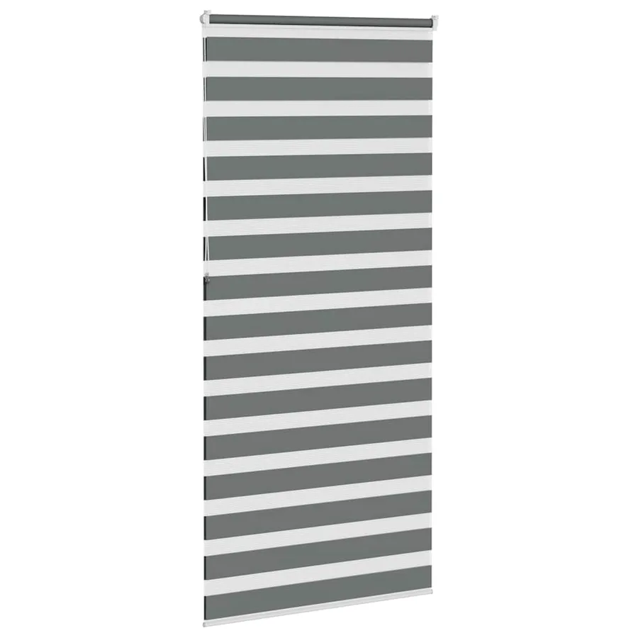 Store zèbre gris foncé largeur du tissu 105,9 cm polyester - 4