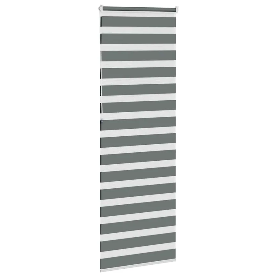 Store zèbre gris foncé largeur du tissu 75,9 cm polyester - 4