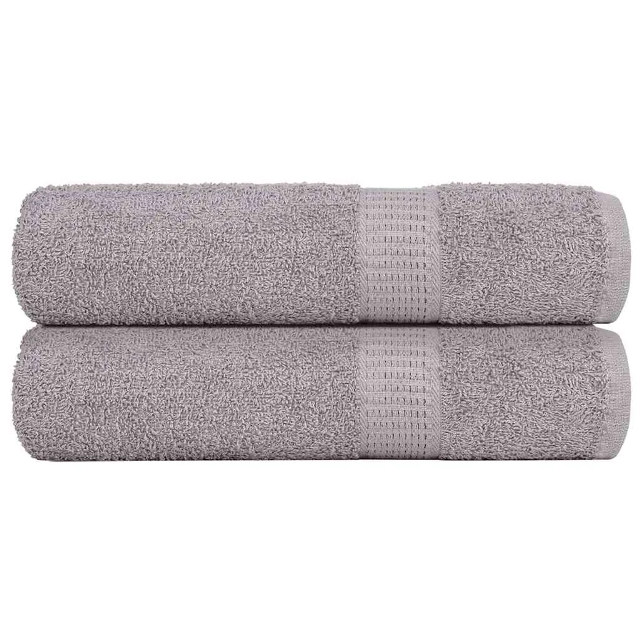 Serviettes de bain FROGN 2 pcs gris 100x150 cm 360 g/m²