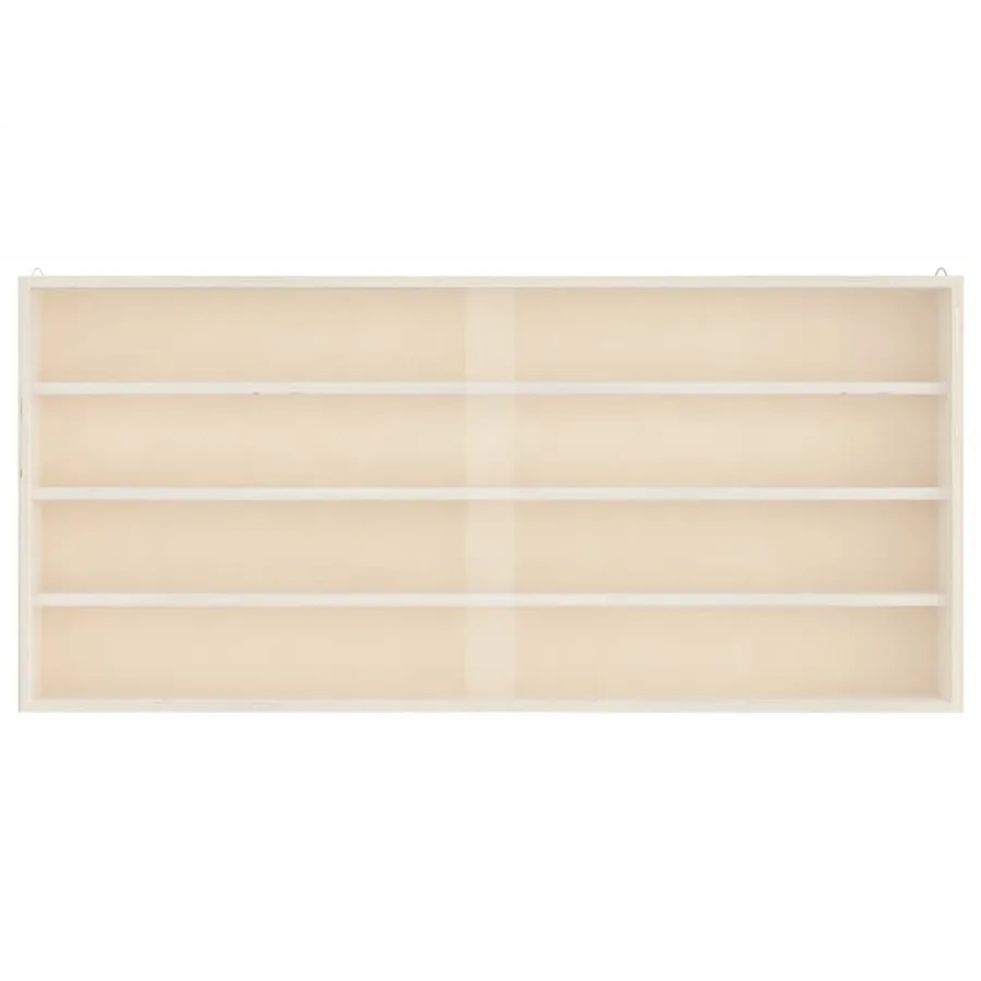 Vitrine de collection en bois avec portes 80 x 8,5 x 37 cm - 5