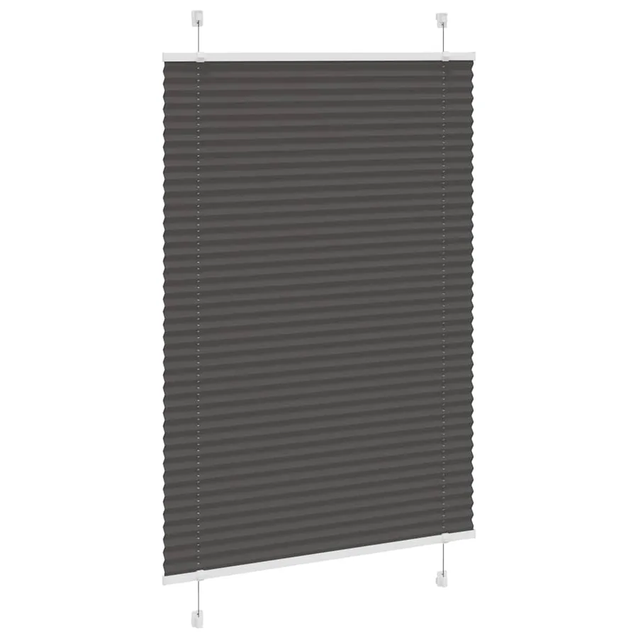Store plissé noir 100x150 cm largeur du tissu 99,4cm polyester - 3