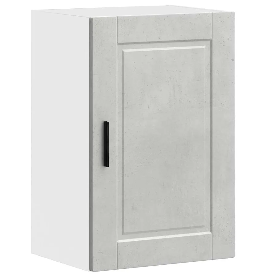 Armoire murale de cuisine Porto gris béton bois d'ingénierie - 2