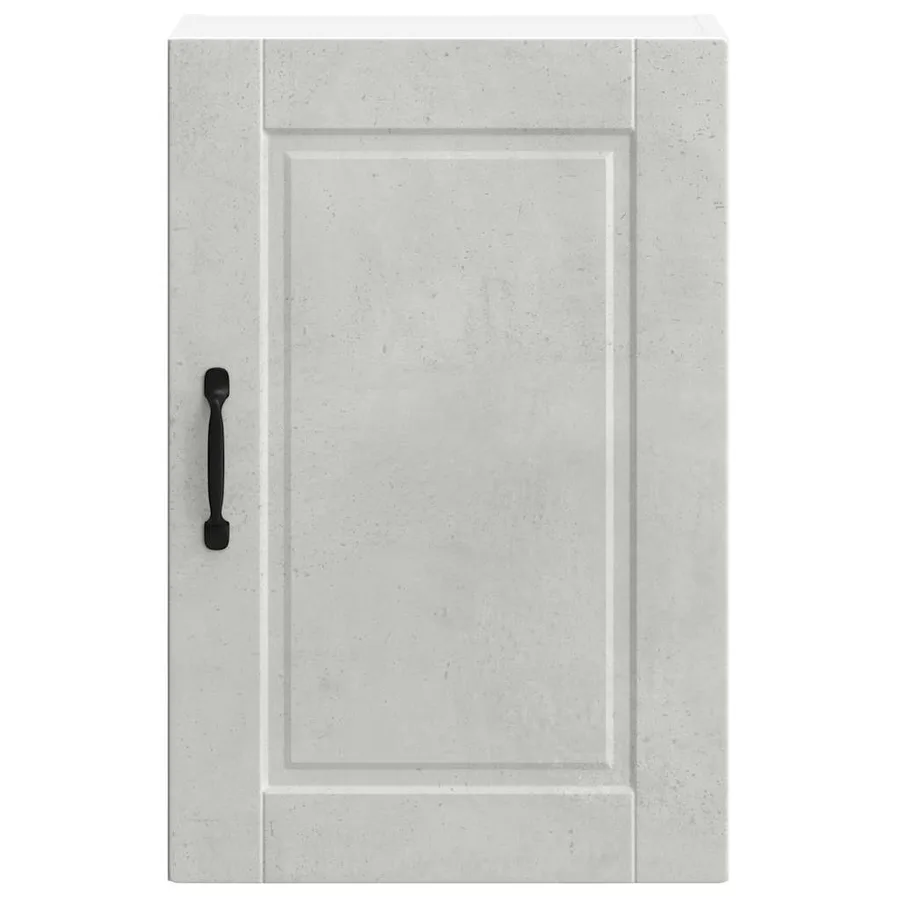 Armoire murale de cuisine Porto gris béton bois d'ingénierie - 5