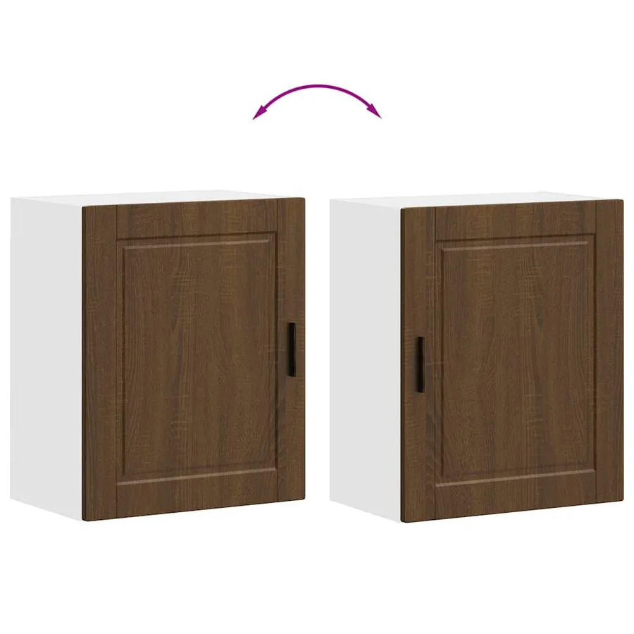 Armoires murales de cuisine 2 pcs Porto chêne marron - 10
