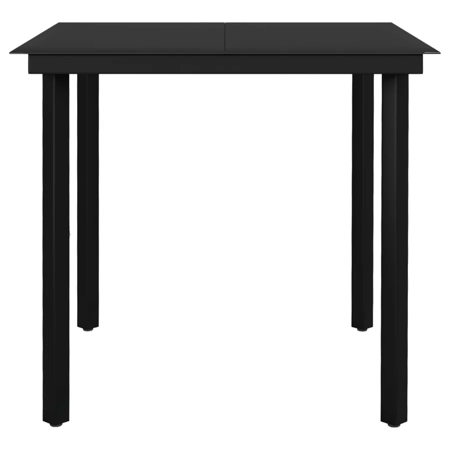 Ensemble à manger de jardin 5 pcs Gris foncé - 6