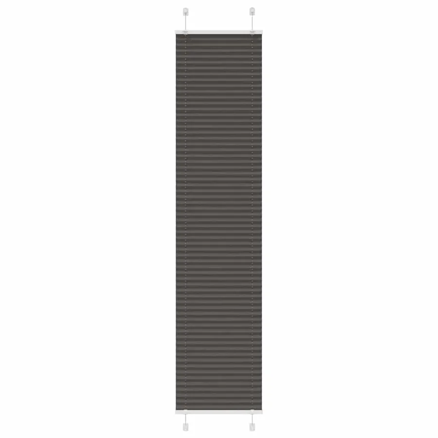 Store plissé noir 40x200 cm largeur du tissu 39,4 cm polyester