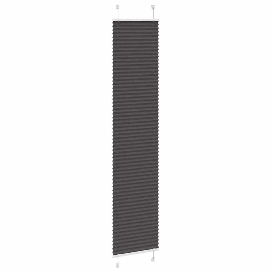 Store plissé noir 40x200 cm largeur du tissu 39,4 cm polyester - 3