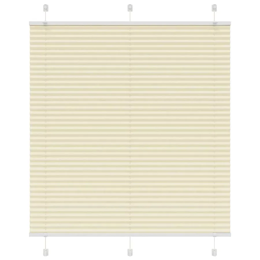 Store plissé crème 120x150cm largeur du tissu 119,4cm polyester