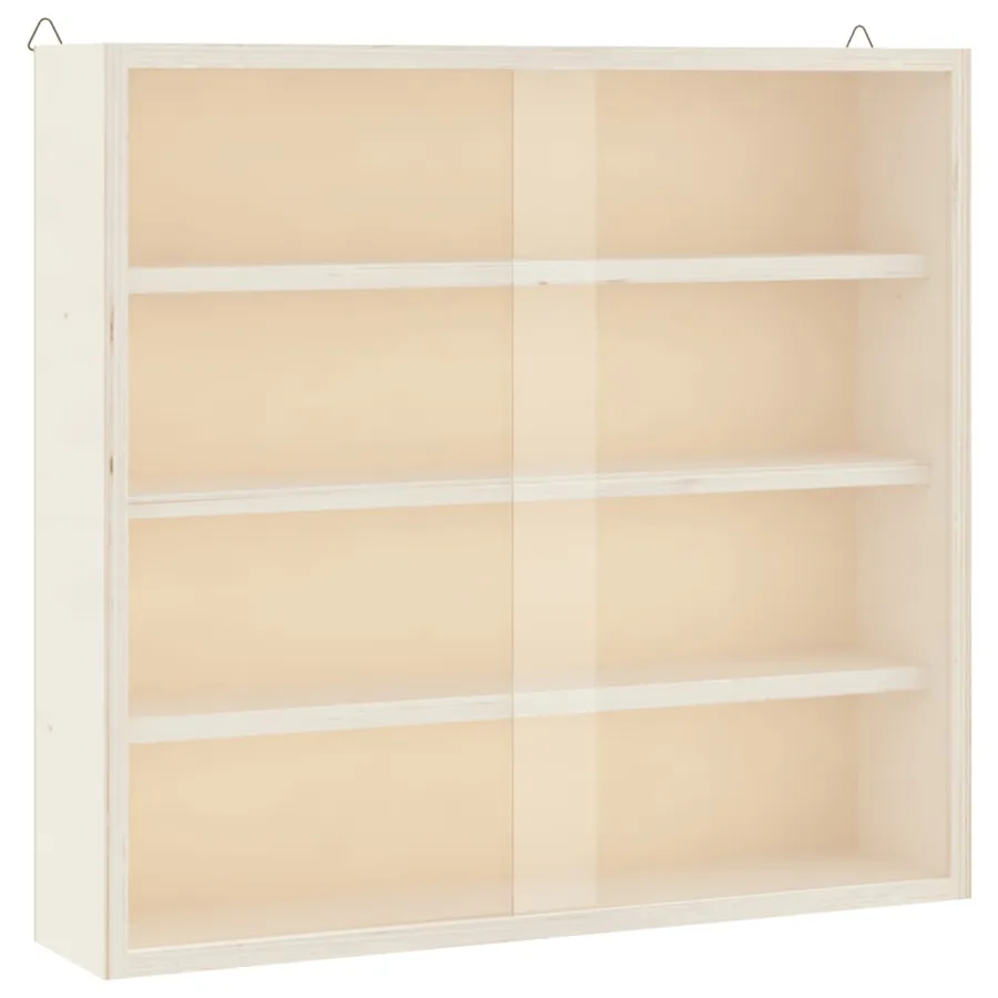 Vitrine de collection en bois avec portes 40x8,5x37cm - 2