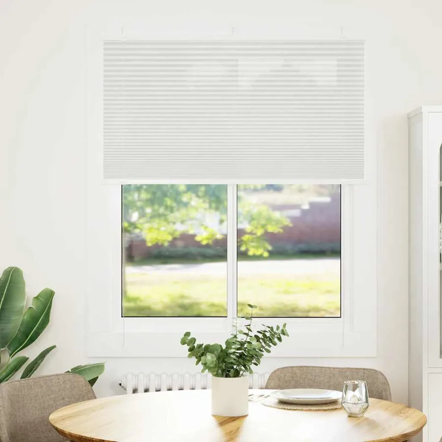 Store plissé gris clair 110x150cm largeur du tissu 109,4cm - 2