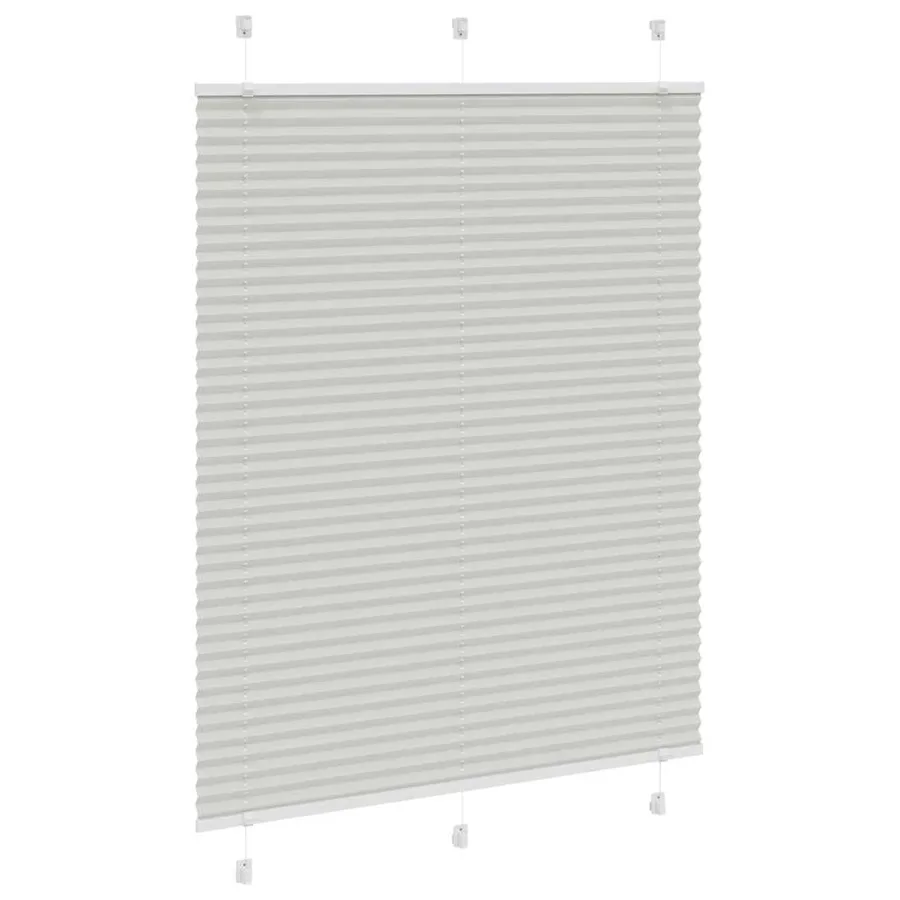 Store plissé gris clair 110x150cm largeur du tissu 109,4cm - 3