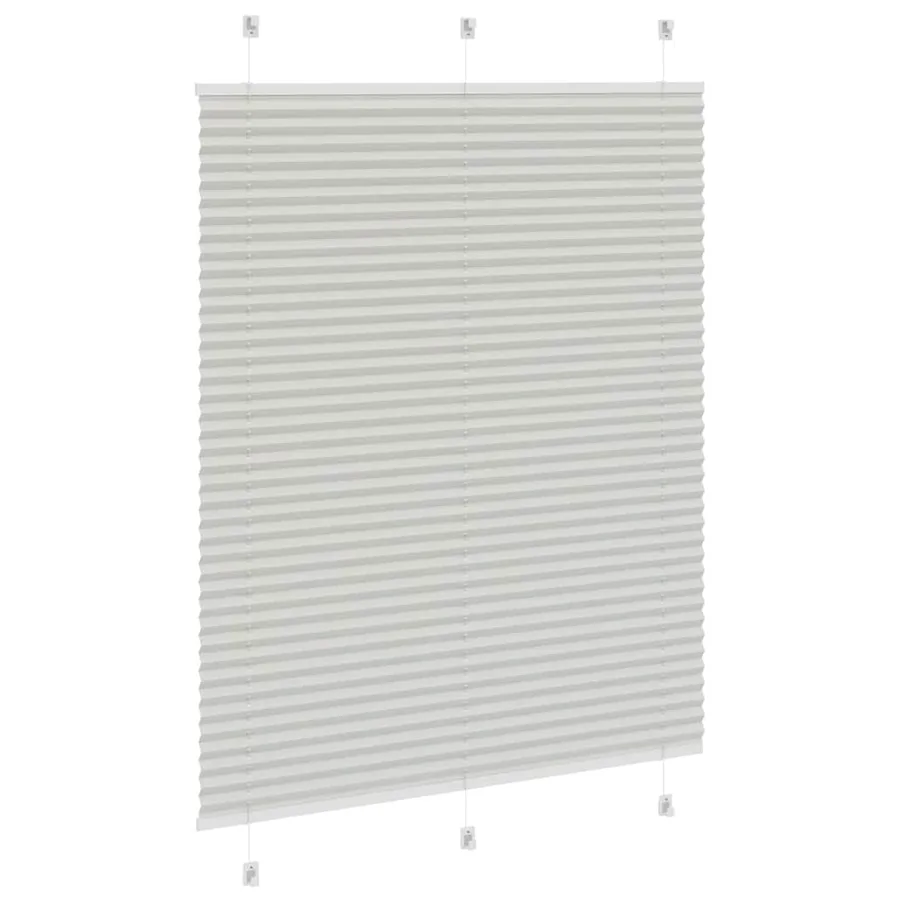 Store plissé gris clair 110x150cm largeur du tissu 109,4cm - 4