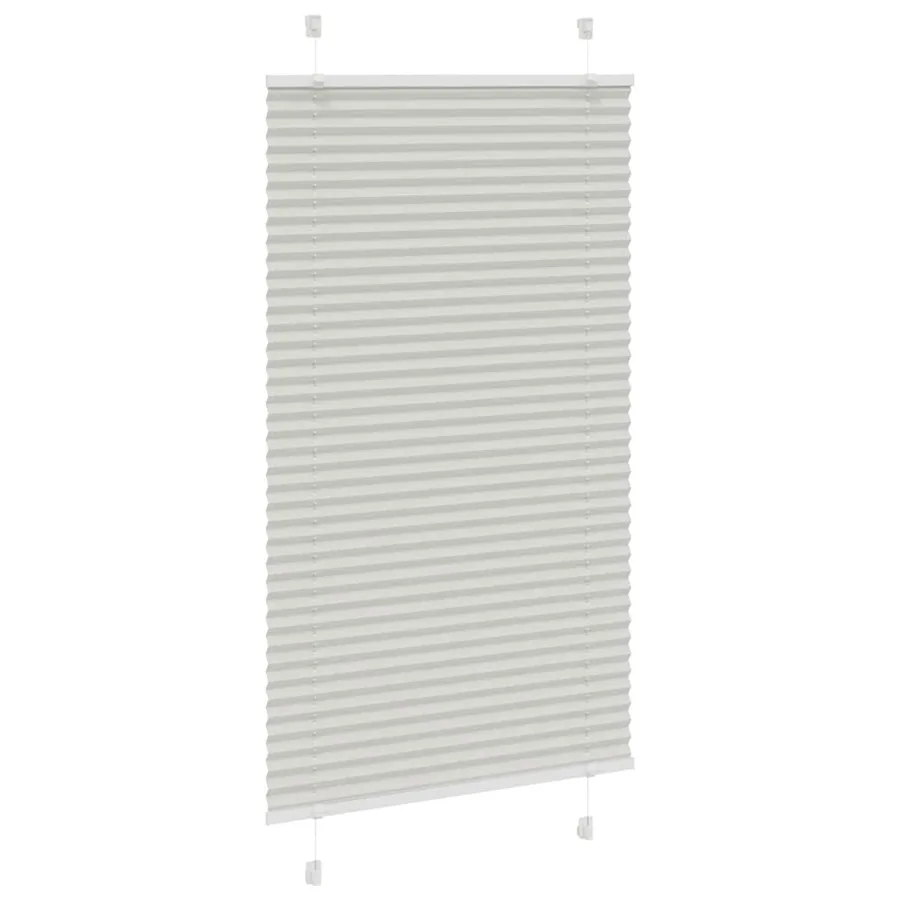 Store plissé gris clair 75x150 cm largeur du tissu 74,4 cm - 3