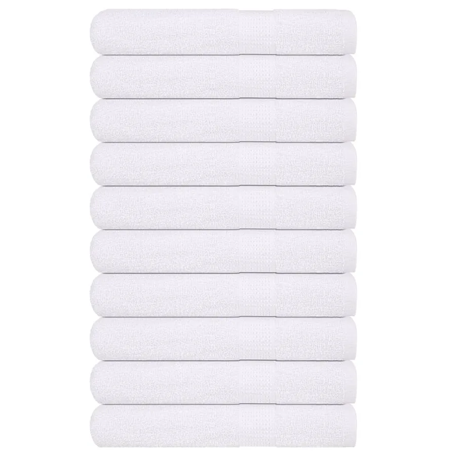 Serviettes de sauna FROGN 10 pcs blanc 80x200 cm 360 g/m²