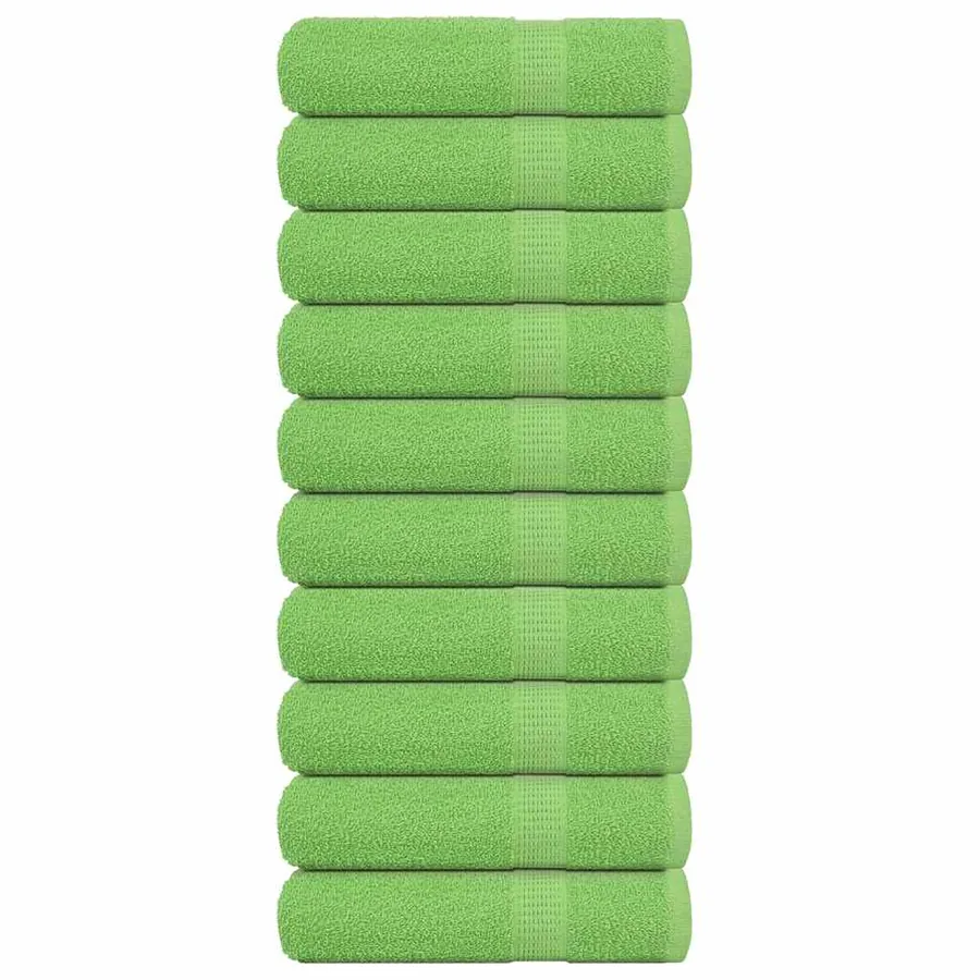 Essuie-mains FROGN 10 pcs vert pomme 50x100 cm 360 g/m²