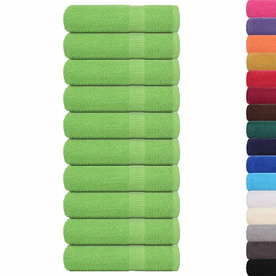 Essuie-mains FROGN 10 pcs vert pomme 50x100 cm 360 g/m² - 2