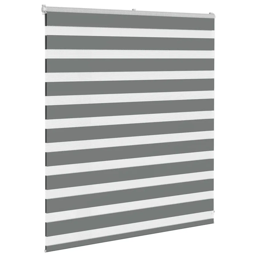 Store zèbre gris foncé largeur du tissu 125,9 cm polyester - 3