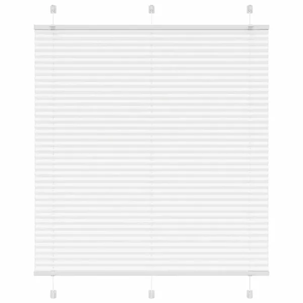 Store plissé blanc 115x100cm largeur du tissu 114,4cm polyester